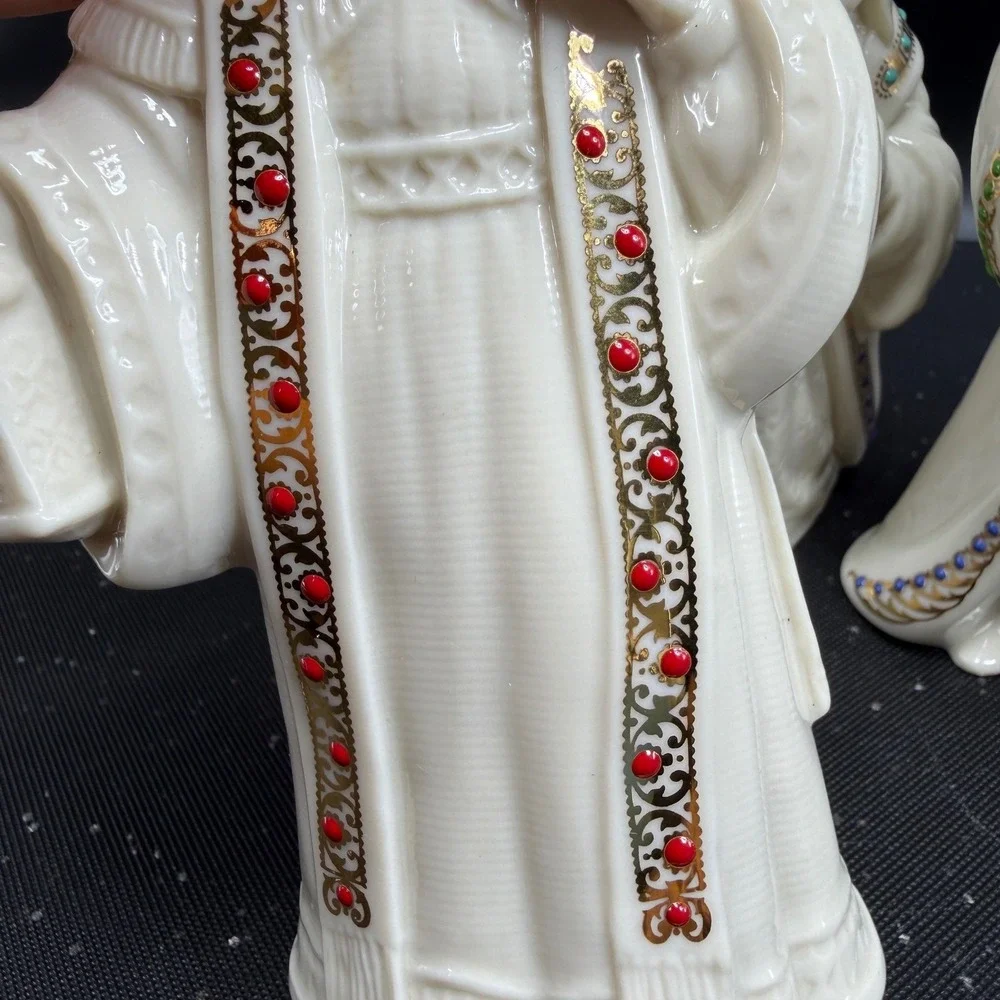 Lenox China‎ Jewels Three Kings Nativity Set Balthazar Gaspar Melchior 1994 NEW